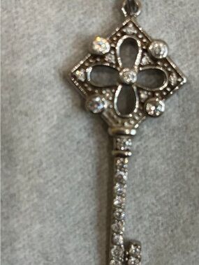 New Sterling Silver Key Pendant